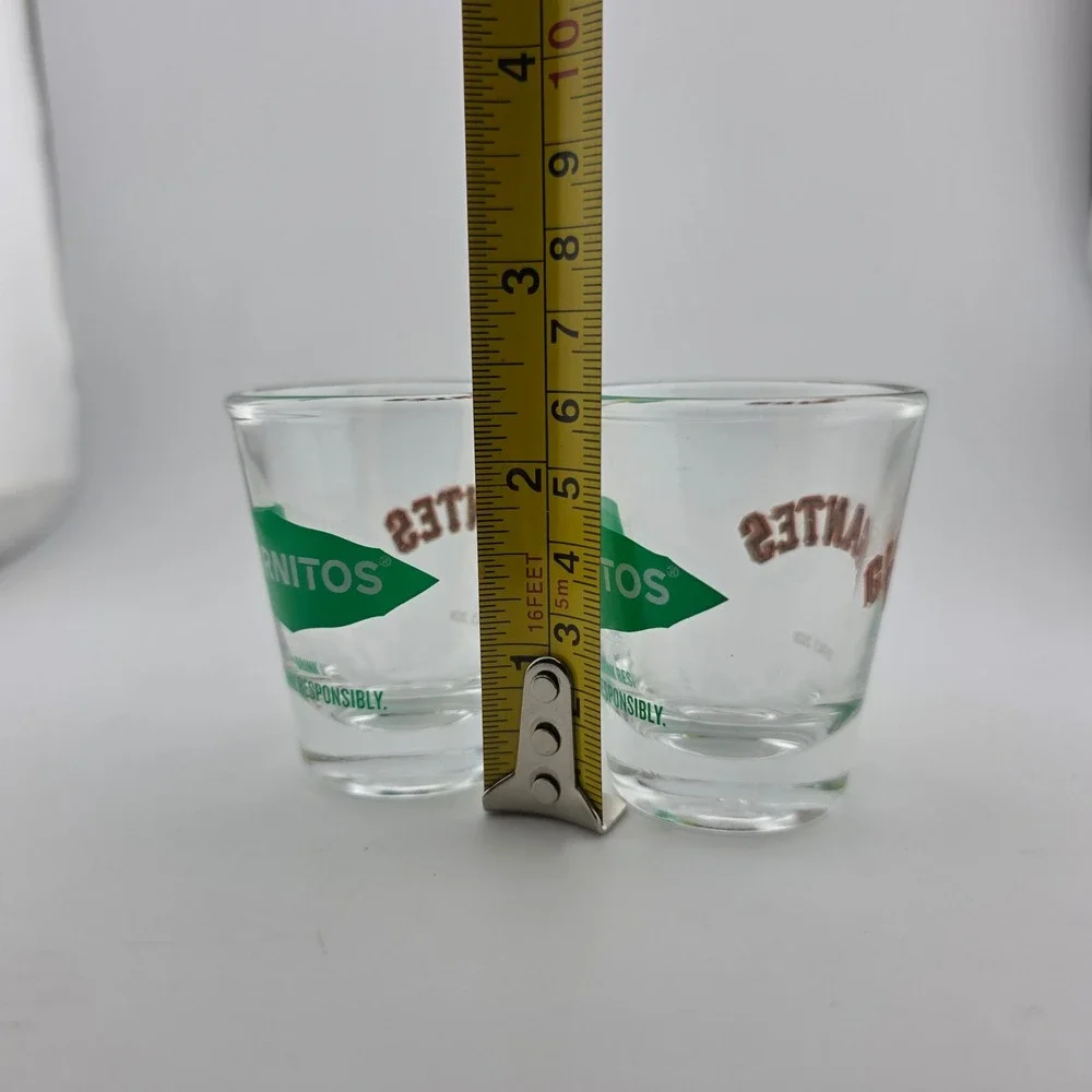 Hornitos Shot Glass San Francisco Giants‎ MLB 2020 Clear Good Condition Set of 2